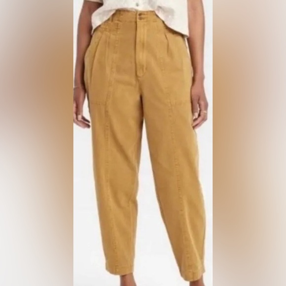 Universal Thread High Waisted Canvas Ankle Pants - Picture 1 of 3